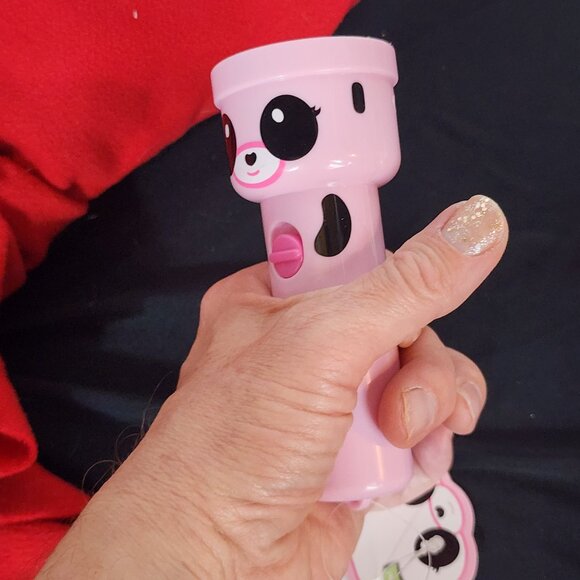 Imperial Toys LLC Pink Black White Ling Ling Panda Mini Battery Flashlight 2pk - Picture 12 of 16